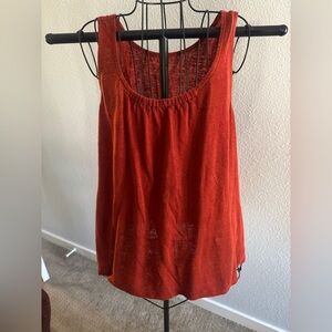 Eileen Fisher Orange Relaxed Sleeveless Tank